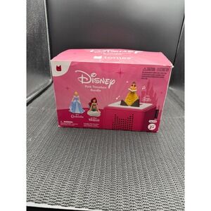 Disney Pink Toniebox Bundle with 3 Princess Tonies Cinderella Belle Ariel 10001